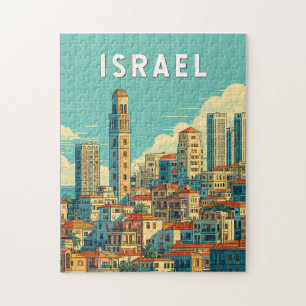 Puzzle Illustration de voyage vintage Israël