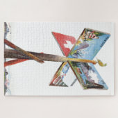 Puzzle Illustration de voyage vintage Vacation Suisse (Horizontal)