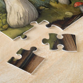 Puzzle Illustration des champignons rouges lunaires (Côté)