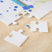 Puzzle Illustration des chaussures bleues (Côté)