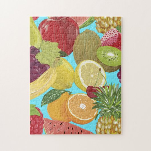 Puzzle Illustration des fruits tropicaux (Vertical)