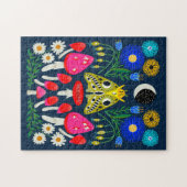 Puzzle Illustration des papillons de nuit et des champign (Horizontal)