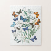 Puzzle Illustration des papillons vintages (Vertical)