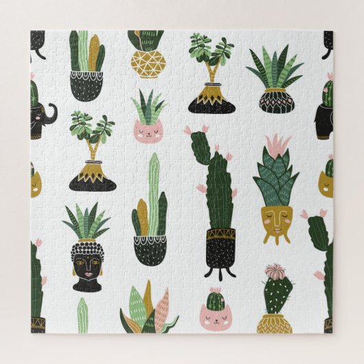 Puzzle Illustration des Plantes de maisons tropicales (Vertical)