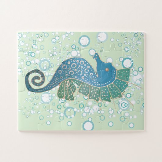 Puzzle Illustration d'hippocampe (Horizontal)