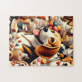 Puzzle Illustration du Beagle rétro (Horizontal)