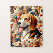 Puzzle Illustration du Beagle rétro (Vertical)