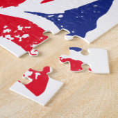 Puzzle Illustration du drapeau britannique (Côté)