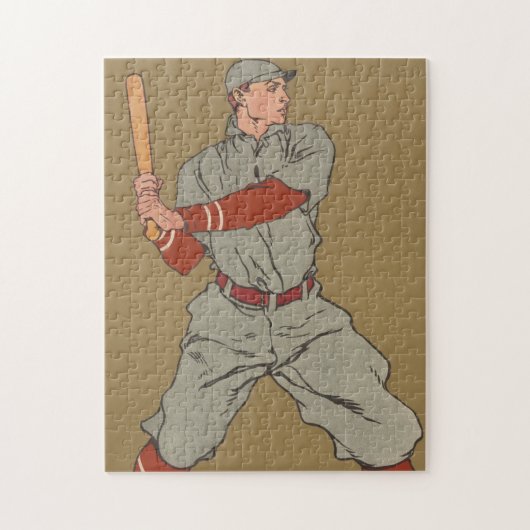 Puzzle Illustration du joueur de baseball vintage (1908) (Vertical)