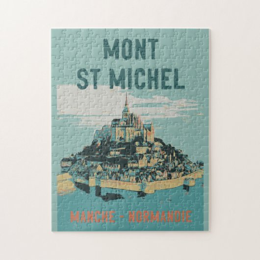 Puzzle Illustration du Mont Saint Michel France (Vertical)