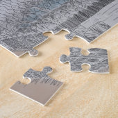 Puzzle Illustration du parc aquatique abandonné du lac Th (Côté)