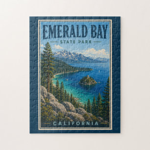 Puzzle Illustration du parc d'État d'Emerald Bay en Calif