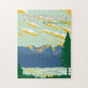 Puzzle Illustration du Parc national des Rocheuses