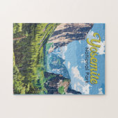 Puzzle Illustration du parc national Yosemite Art de voya (Horizontal)