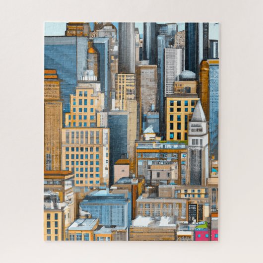 Puzzle Illustration du paysage urbain de New York (Vertical)