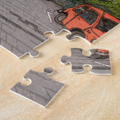 Puzzle Illustration du paysage urbain du centre-ville d'É (Côté)