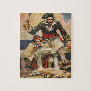 Puzzle Illustration du pirate et de l'accouplement de la