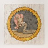Puzzle Illustration du portrait de Mignonne sirène mère e (Vertical)