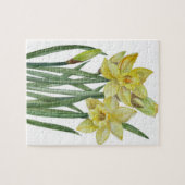 Puzzle Illustration du portrait des jonquilles d'aquarell (Horizontal)