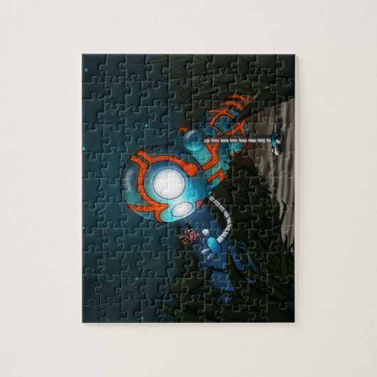 Puzzle Illustration du robot mignon (Vertical)