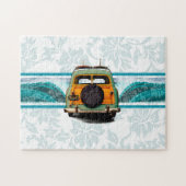 Puzzle Illustration du Surf hawaïen Woody Wave (Horizontal)