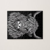 Puzzle Illustration du taureau des Highlands (Horizontal)