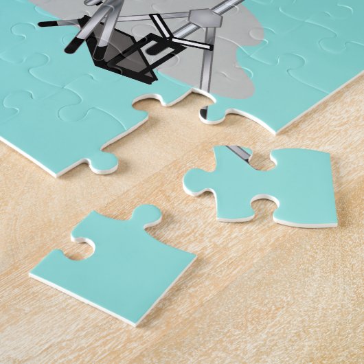 Puzzle Illustration D'Un Chasmosaurus Jouant Aux Tambours (Côté)