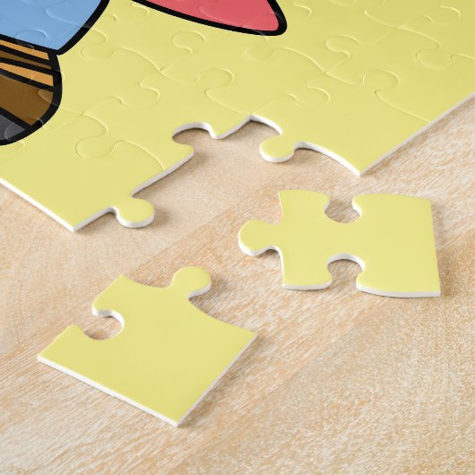 Puzzle Illustration D'Un Chasseur De Spinosaure Avec Arme (Côté)