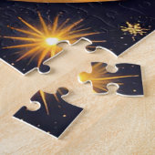 Puzzle Illustration d'un chouette de nuit élégant (Côté)