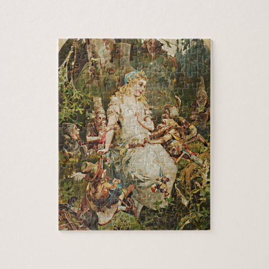 Puzzle Illustration d'un conte de fées allemand blanc de  (Vertical)