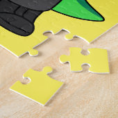Puzzle Illustration D'Un Parasaurolophus Traffic Enforcer (Côté)