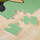 Puzzle Illustration D'Un Pilote À Jet Allosaurus. (Côté)