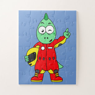 Puzzle Illustration D'Un Pilote De Voiture De Course Allo