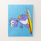 Puzzle Illustration D'Un Spinosaure De Surf. (Vertical)