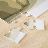 Puzzle Illustration D'Un Stegosaurus Qui Boit Une Boisson (Côté)