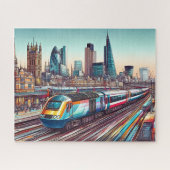 Puzzle Illustration d'un train HST quittant Londres + ill (Horizontal)
