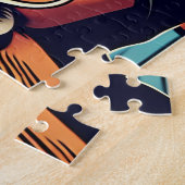 Puzzle Illustration d'une femme faisant un casse-tête (Côté)