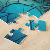 Puzzle Illustration d'une maison de champignons psychédél (Côté)