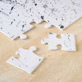 Puzzle Illustration en noir et blanc de lion. (Côté)