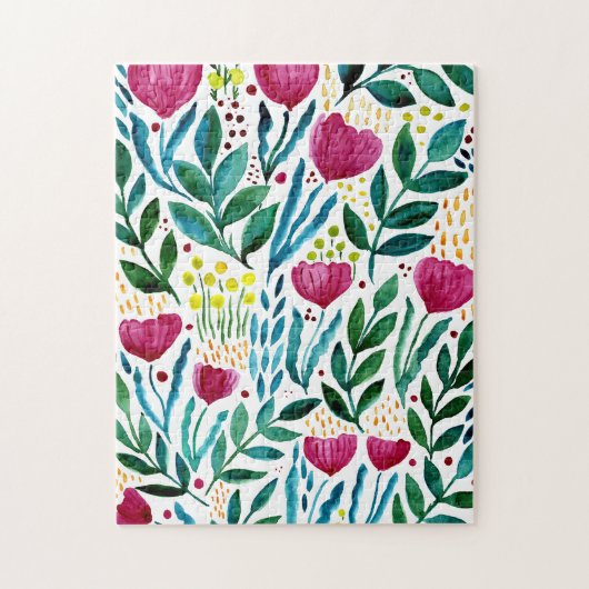 Puzzle Illustration florale botanique (Vertical)