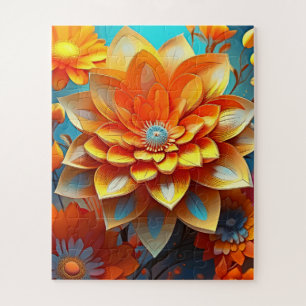 Puzzle Illustration florale pour enfants