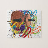 Puzzle Illustration grunge de violon (Horizontal)