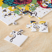 Puzzle Illustration grunge de violon (Côté)