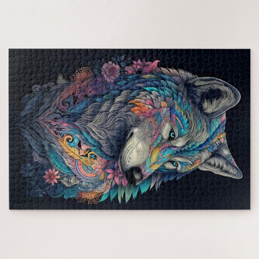 Puzzle Illustration Hunter Wolf (Horizontal)
