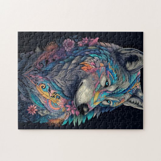 Puzzle Illustration Hunter Wolf (Horizontal)