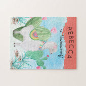 Puzzle Illustration Llama - Llamazing Kids Personnalisé (Horizontal)