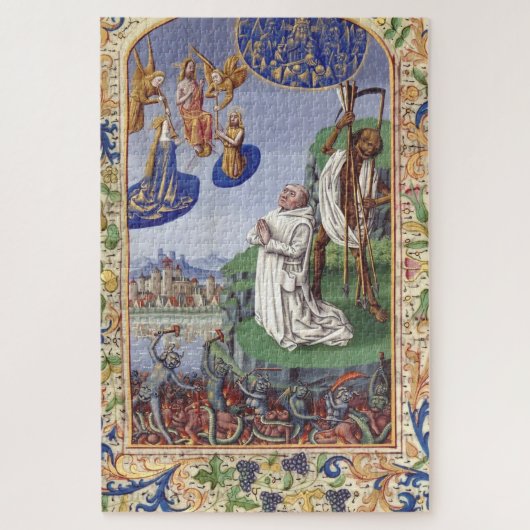 Puzzle Illustration médiévale de saint Bernard de Clairva (Vertical)