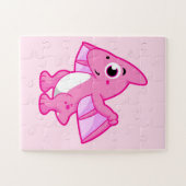 Puzzle Illustration Mignonne D'Un Pterodactyl. (Horizontal)