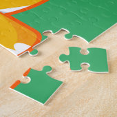 Puzzle Illustration Mignonne D'Un Stegosaurus. (Côté)