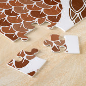 Puzzle Illustration motif cônes de pin. (Côté)